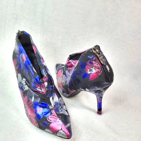 Purple Floral 4.25" Heel Bootie - Picture 2 of 10